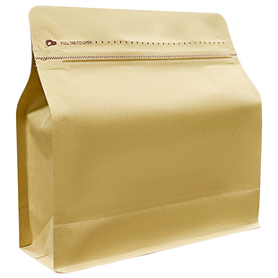 利源新品魔方袋咖啡袋单向排气阀磨砂哑光八边封铝箔袋咖啡包装袋