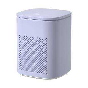 绣川弹盖桌面桶小音箱垃圾桶客厅茶几收纳桶办公桌奶油风内外双筒