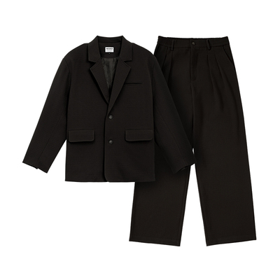 BODYDREAM BM廓形西装套装休闲外套男士肌理感西服通勤夹克/西裤