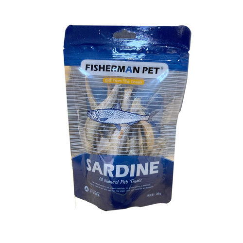 FISHERMAN PET 渔夫牧场鳕鱼皮洁齿磨牙奖励多春鱼冻干猫咪狗零食