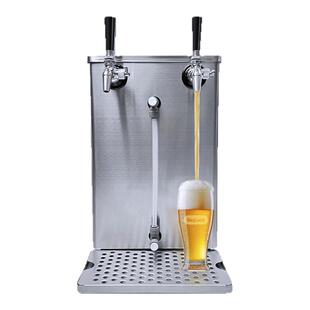 Benchy双龙头不锈钢台面水冷啤酒速冷机16L台式打酒机KL18203