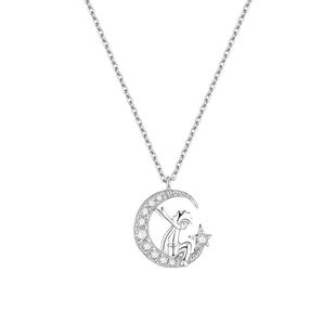 【自营】DAISY BEAUTY 小王子项链女小众设计s925银锁骨链纯银