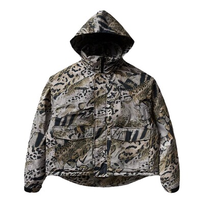 STAXRMD加厚美式潮牌豹纹棉衣