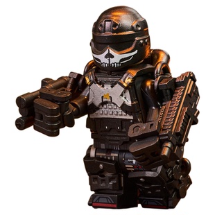 明日边缘外骨骼重装头盔甲阿汤哥三角洲行动乐高积木人仔玩具手办