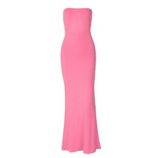 纯欲抹胸连衣裙2026夏季新款辣妹修身显瘦性感露背绑带包臀长裙女