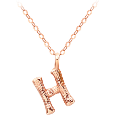 fens珠宝18K金项链字母链吊坠