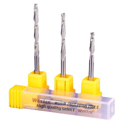 威特5A4mm木工双刃螺旋球头铣刀