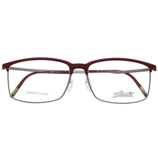 诗乐眼镜架超轻纯钛方形大脸商务男士全框无螺丝男眼镜框SPX2947