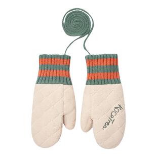 KK树儿童手套冬季男童女孩小学生专用连指宝宝保暖加厚A类抗静电