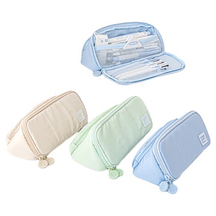 Planwith三角笔袋高颜值ins风文具盒男孩款女生2026新款铅笔盒小学生文具笔袋简约收纳袋大容量多功能文具袋