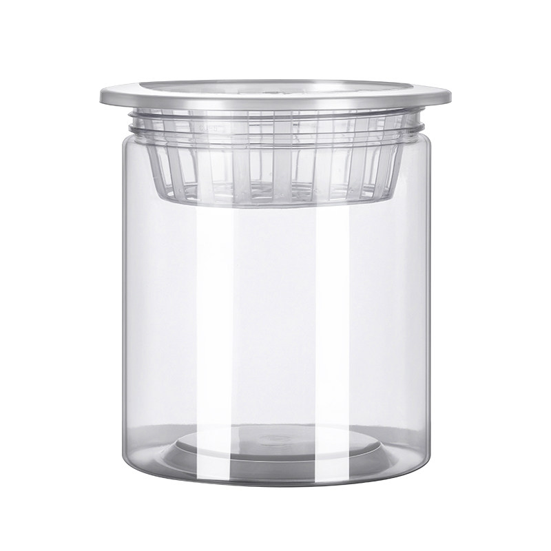 透明塑料盆带定植篮水培器皿蔬菜