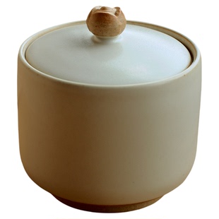 川泽烧景德镇莲子炖盅隔水炖家用燕窝甜品蒸蛋碗带盖日式煨汤盅