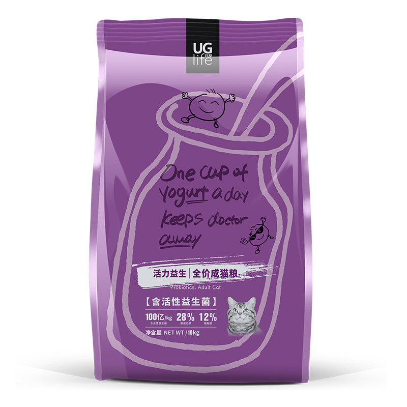 添加益生菌优基成猫粮挑嘴高蛋白