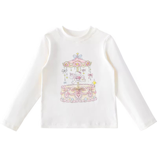 米米哈罗女童套装裙春装2026新款儿童三件套针织开衫公主短裙套装