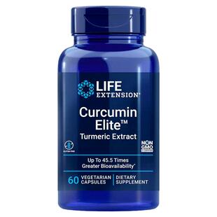 美国Life Extension姜黄素提取物45倍高吸收60粒Curcumin Elite