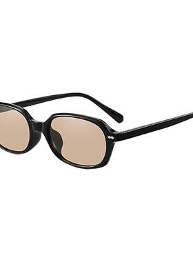 [送丝巾]MOSHYE墨上影复古窄框太阳镜新款显脸小高级感防晒墨镜