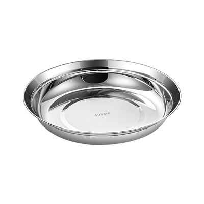 食品级316不锈钢盘菜盘餐盘家用