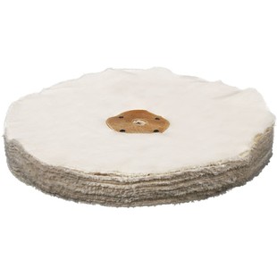 珍珠棉布轮抛光轮绒布轮100-450mm扎线布轮金属镜面抛光白布轮