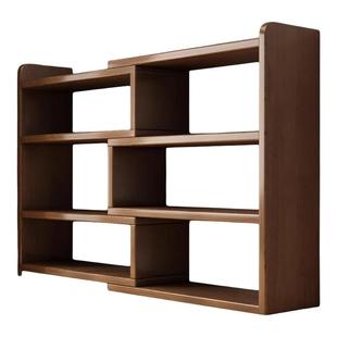 实木芯书架桌面置物架卧室办公室桌上小型多层架儿童书桌收纳书柜