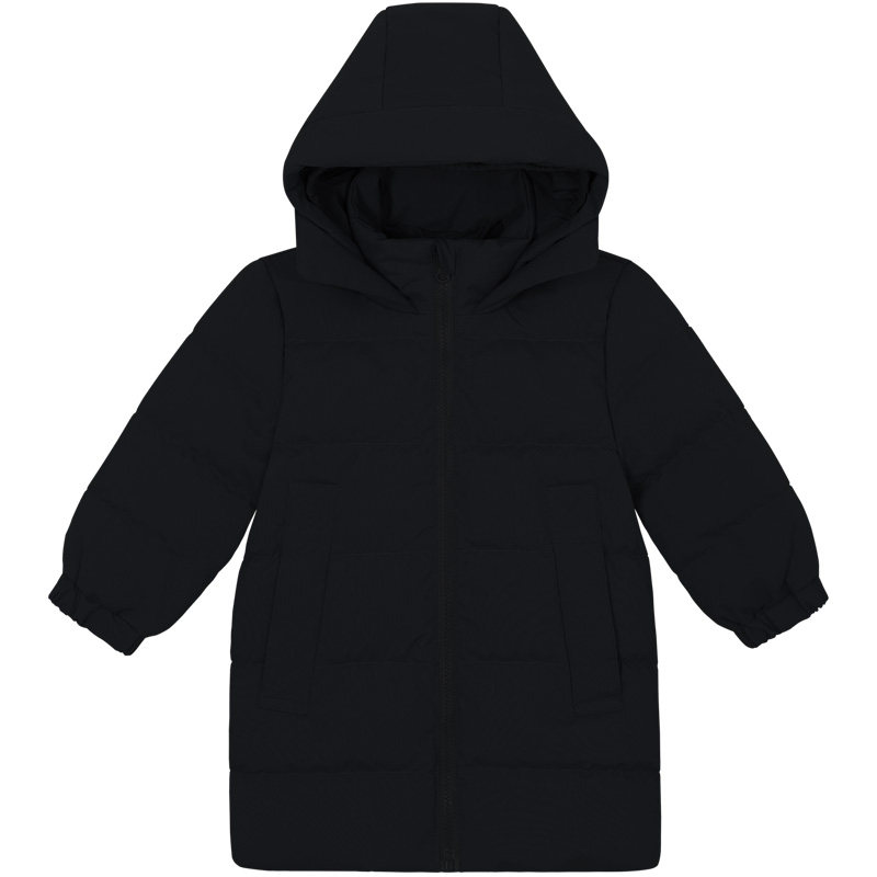 儿童羽绒服男女童中大童2025新款韩版洋气中长款白鸭绒加厚外套冬