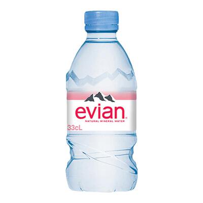 evian法国进口330ml依云矿泉水