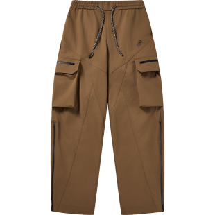 ecko红犀牛 美式户外工装机能裤女2025秋季新款运动抽绳收脚长裤