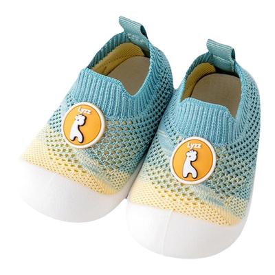 软底飞织防滑地板鞋透气男女童鞋