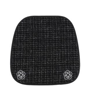 亚麻汽车坐垫女士高级感山茶花2025款四季通用后排单片冬季座椅套