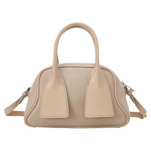 OMENTAR欧蒙特原创小众设计保龄球包包女新款真皮单肩手提斜挎包