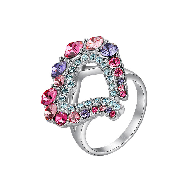 伊泰莲娜女人造水晶精致轻奢戒指