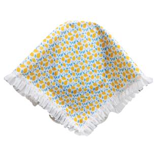 网红小圆镜遮光布风水帘ins田园蕾丝边卧室梳妆台镜子遮挡布盖巾