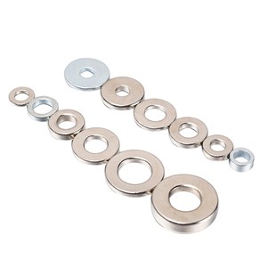 强力磁铁圈圆形带孔强磁圆孔超强吸铁石高强度环型环形磁悬浮圆环