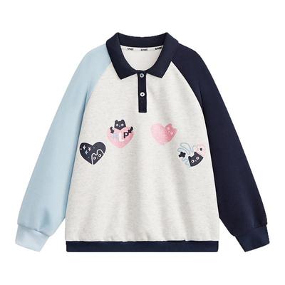 蜜桃乌龙25春新款女童卫衣