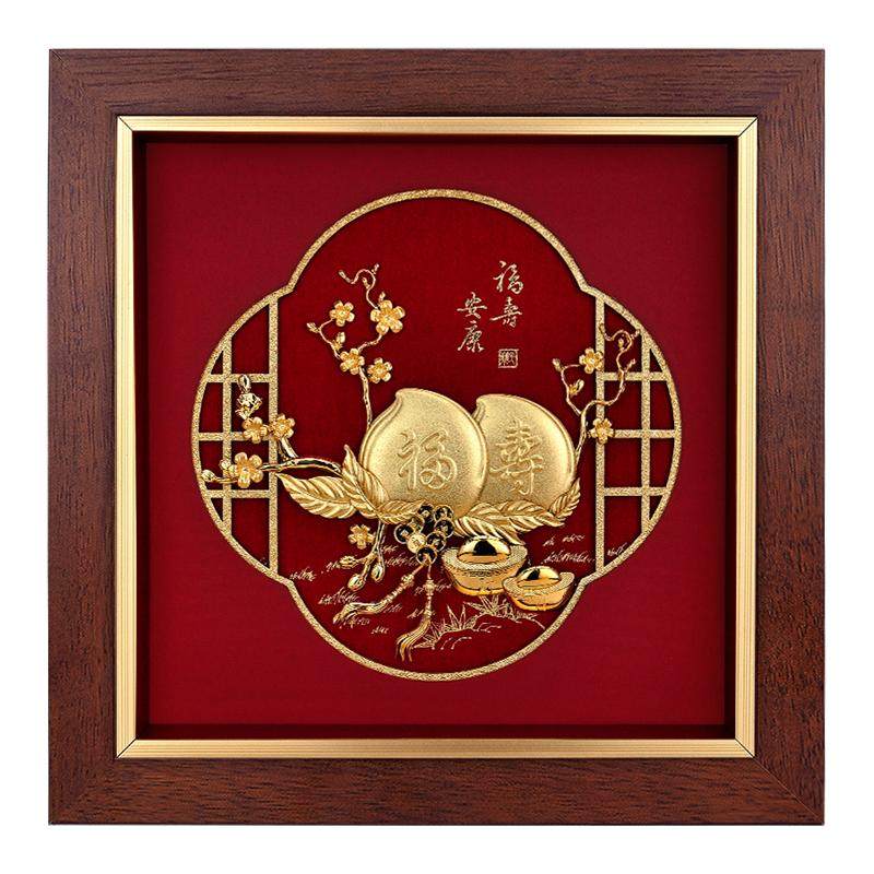 足金寿桃高档生日贺寿倍有面
