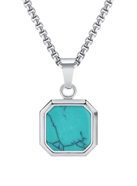 钛钢吊坠圆形生命树六边形首饰品