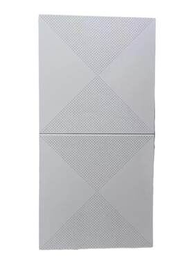 办公室吊顶 烤漆铝扣板  高分子 仿木纹铝天花  冲孔对角板氟碳
