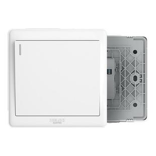 德力西一开五孔插座带开关面板空调16a插座家用墙壁86型暗装插座