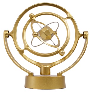 地球仪装饰摆件牛顿物理永动机自动混沌摆摇摆器办公室反重力模型