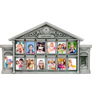 周岁纪念证件照相框金属儿童摆台相架图书馆school year每年一张