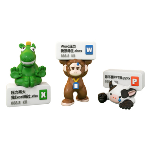 上班打工人办公室工位解压发疯桌面摆件创意莫气情绪稳定神器礼物