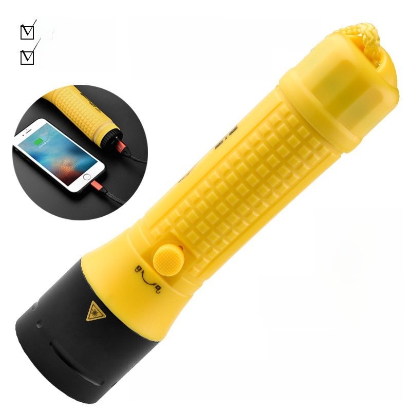 星普达潜水捕捞手电筒防水强光灯强穿远射A7水下救灾照明专业IPX8