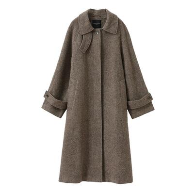 POPCHRIO复古人字纹羊毛双面呢