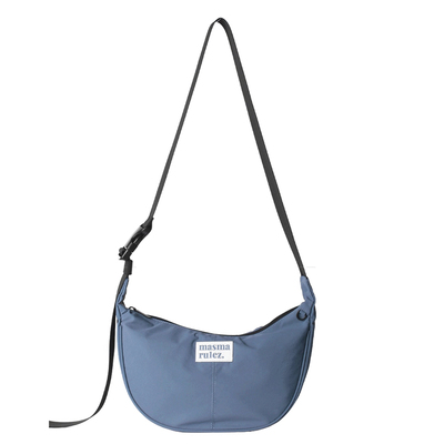 MASMARULEZ官方正品迷你尼龙单肩斜挎包百搭帆布三用包通勤包蓝色