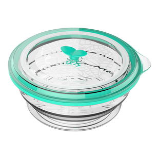 partita硅胶饭盒上班族微波炉加热便当盒泡面碗折叠带饭轻便餐盒