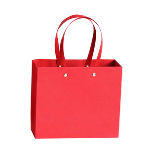 横款红色礼品手提袋伴手礼结婚大号牛皮纸袋高档喜糖礼袋定制