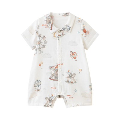 TugTug婴儿连体衣夏季薄款