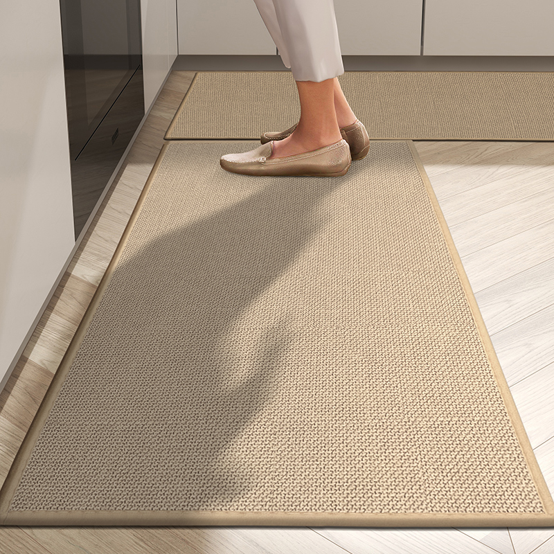 高端厨房地垫防滑吸油可擦免洗2024新款专用整铺可裁剪吸水垫门垫