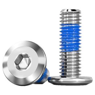 304不锈钢倒边斜边家具螺丝大平头内六角点胶防松防脱螺钉M2-M12