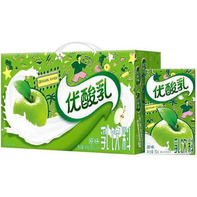 官方自营】优酸乳原味含乳牛奶24盒*250ml整箱礼品便携盒装出游