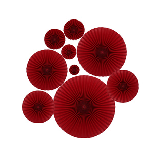 折纸扇红色纸扇新年折扇婚礼美陈橱窗折扇装饰道具舞台背景墙扇花